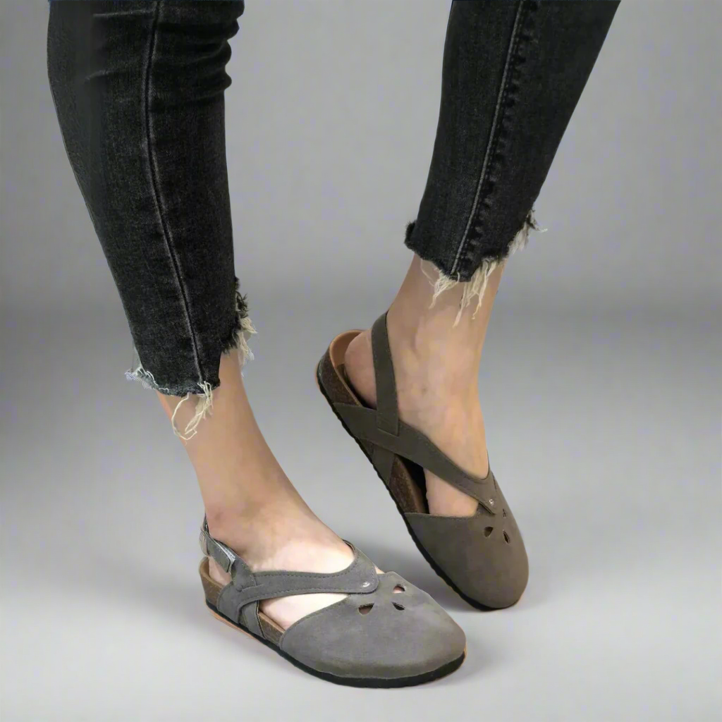 Women’s Comfortable Closed Toe Sandals | Slingback Cushioned Sole