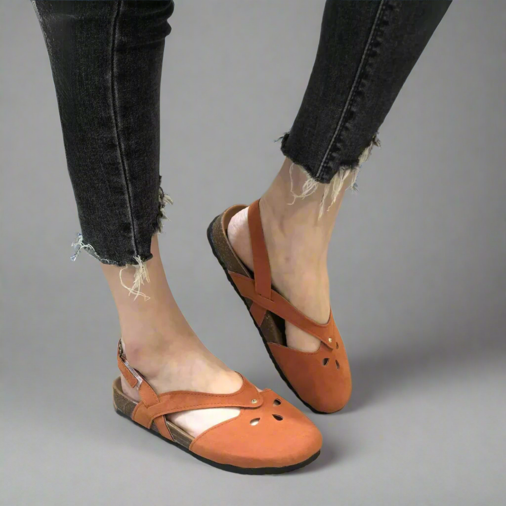 Women’s Comfortable Closed Toe Sandals | Slingback Cushioned Sole