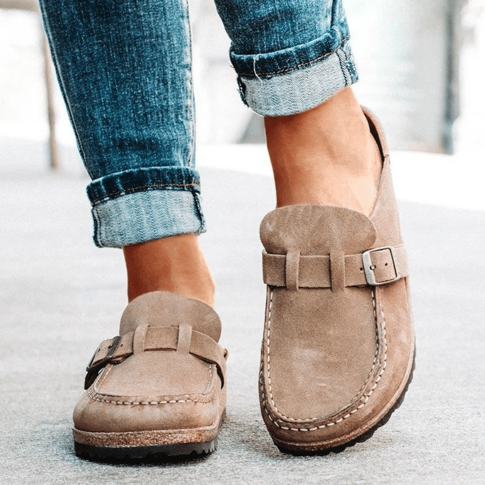 Women’s Comfortable Suede Loafers | Slip-On Moccasins, Arch Support