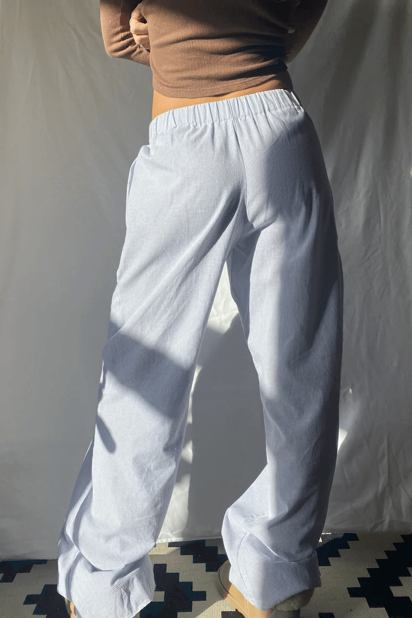 Women’s Baggy Wide Leg Pants Trousers | Relaxed Elastic Waist