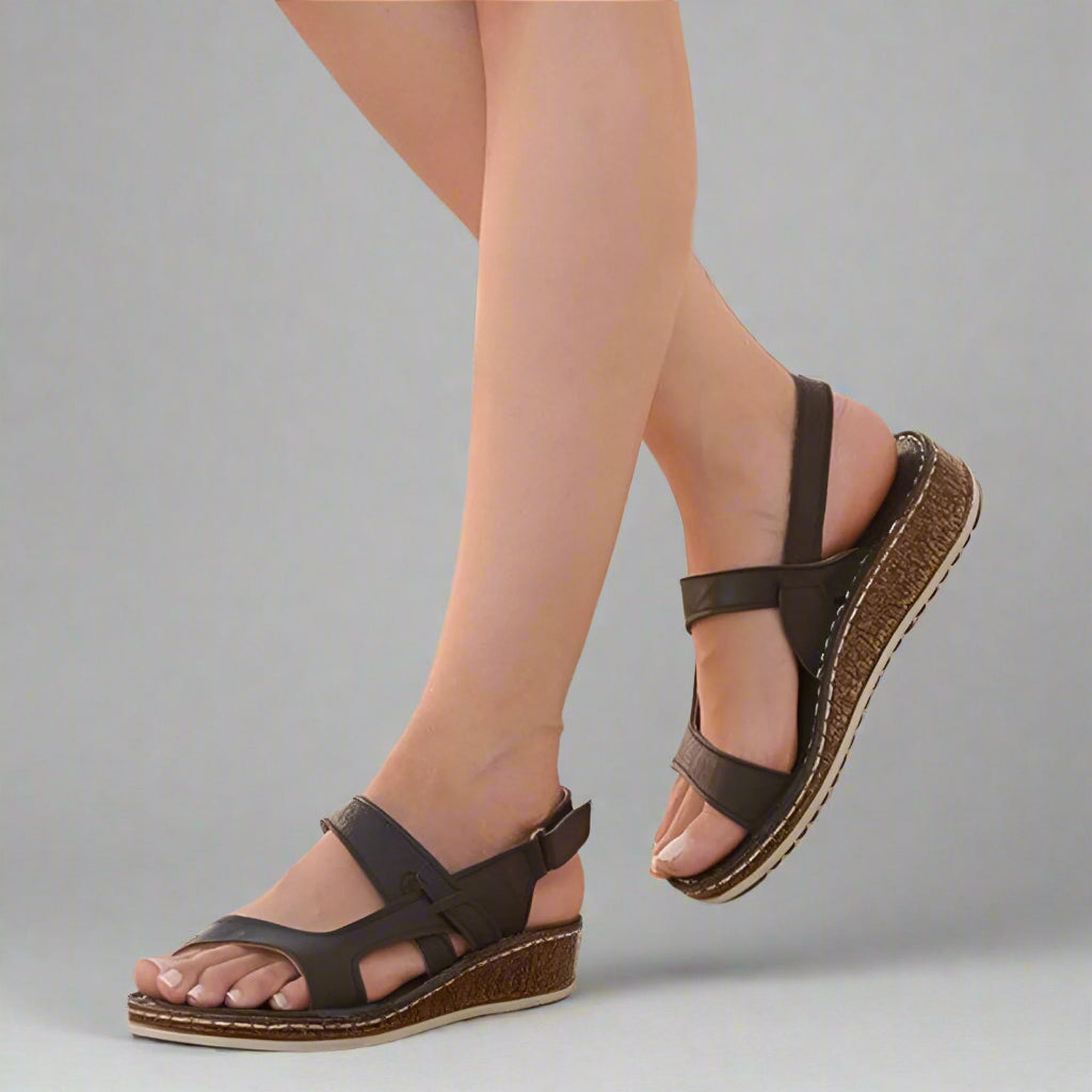Women’s Comfortable Summer Sandals | Wedge Heel Ankle Strap