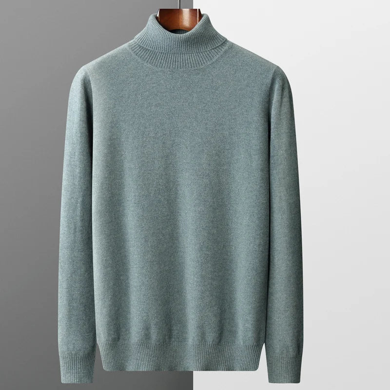 Men’s Knit Turtleneck Sweater | Long Warm Jumper