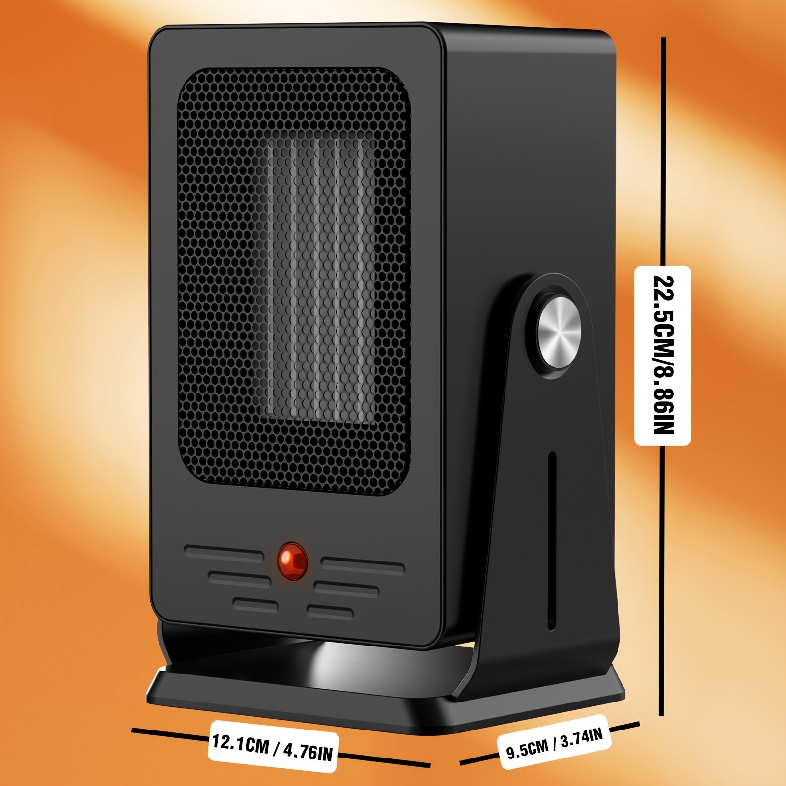 Electric Space Heater 900W Square Convection Heater with Handle