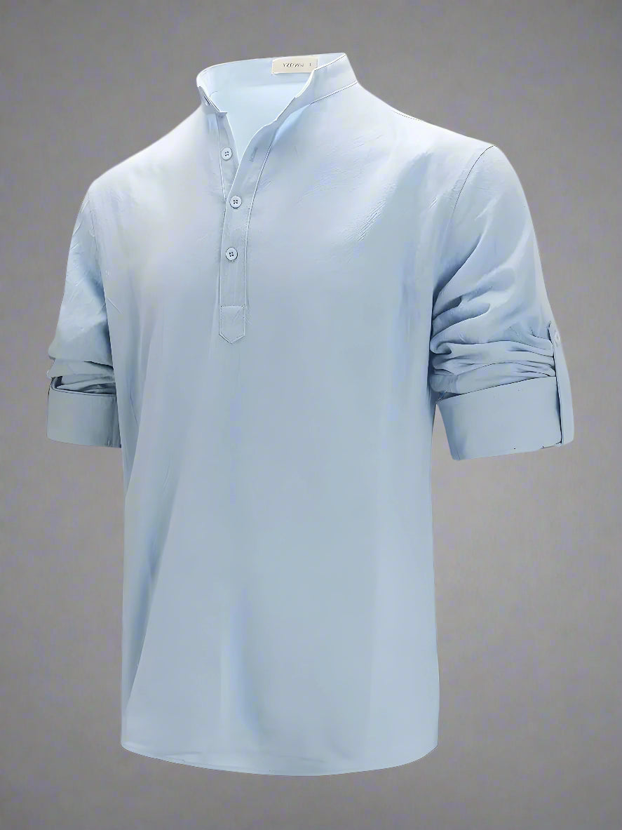 Men's Oversized Linen Shirt | Lightweight Long Sleeve
