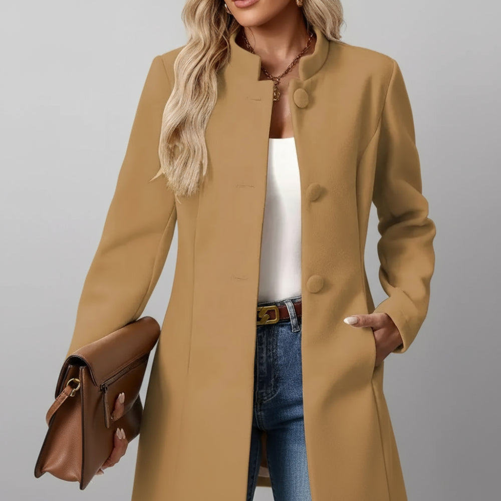 Women's Long Tailored Blazer Jacket - Lightweight Coat