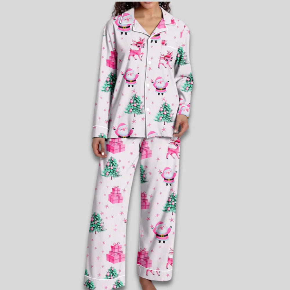 Women's Christmas Pajama Set Soft Two-Piece Loungewear