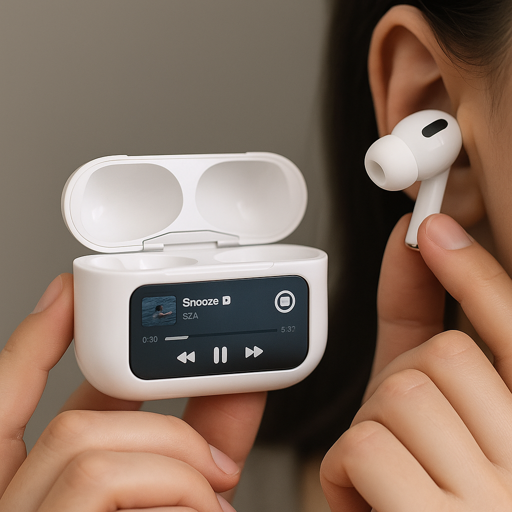 Wireless Earbuds Touchscreen Case Noise Cancelling Sound