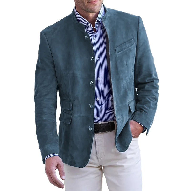 Men's lightweight trench coat blazer | Long casual jacket