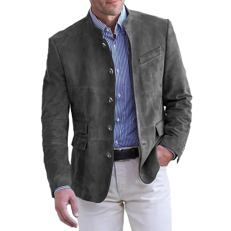 Men's lightweight trench coat blazer | Long casual jacket