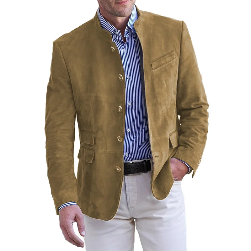Men's lightweight trench coat blazer | Long casual jacket