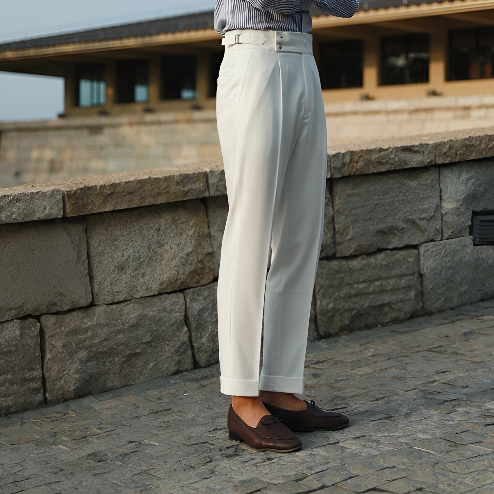 Men’s Wide Leg Dress Pants | Pleated Trousers, Workwear