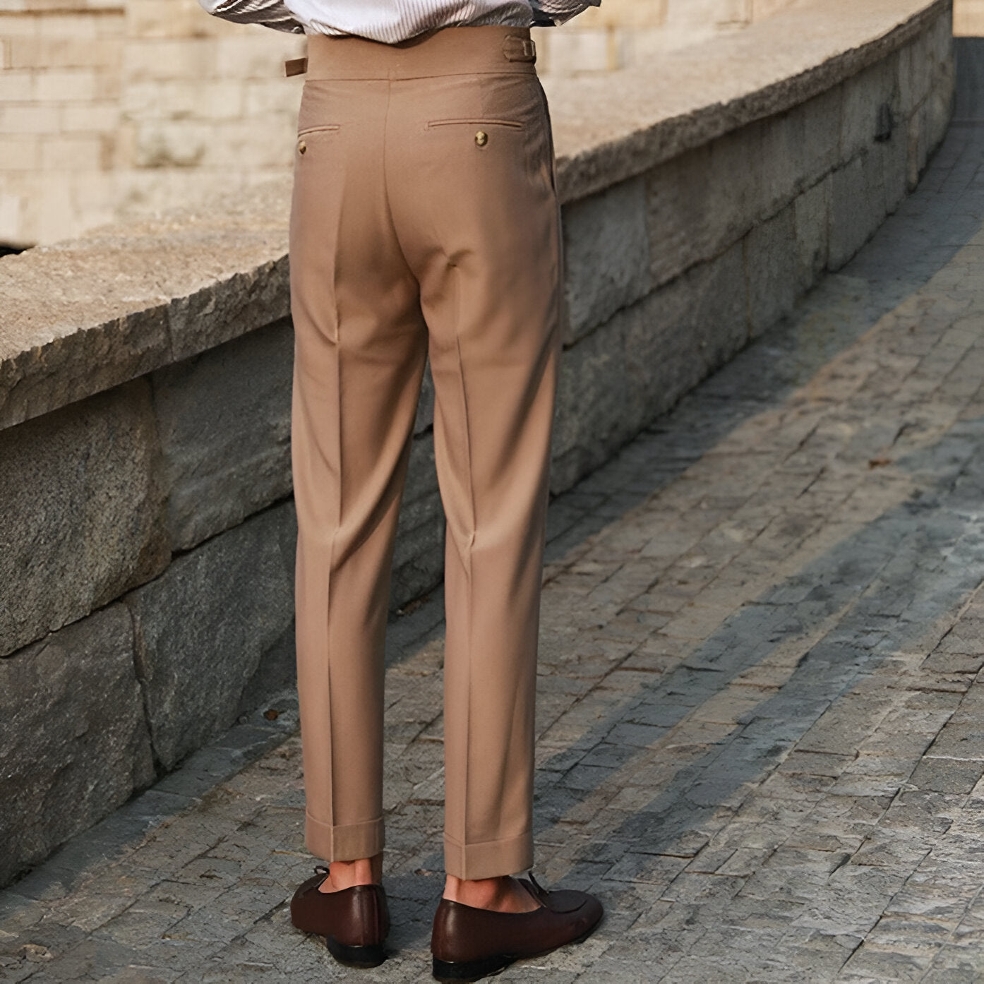 Men’s Wide Leg Dress Pants | Pleated Trousers, Workwear