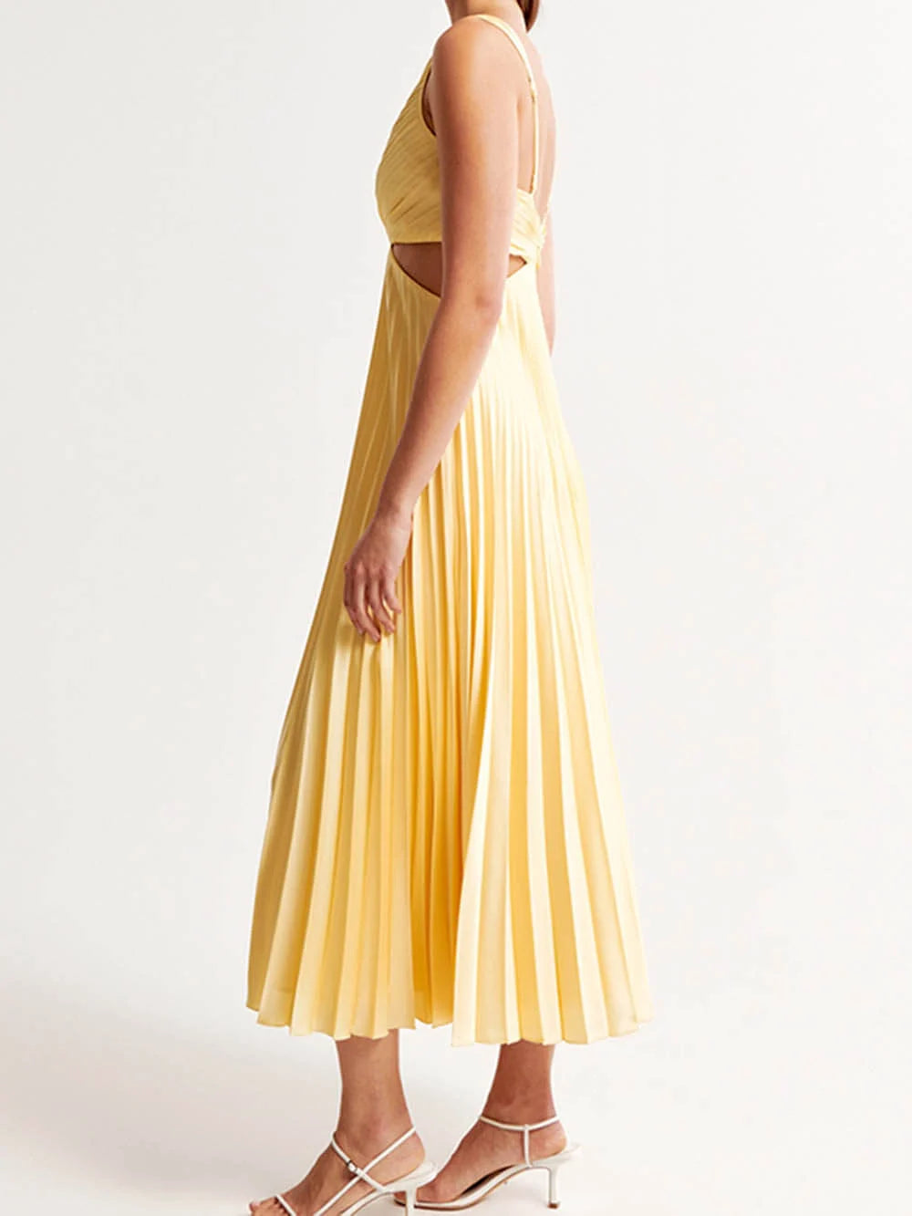 Women's Formal Summer Cocktail Dress | Sleeveless Midi