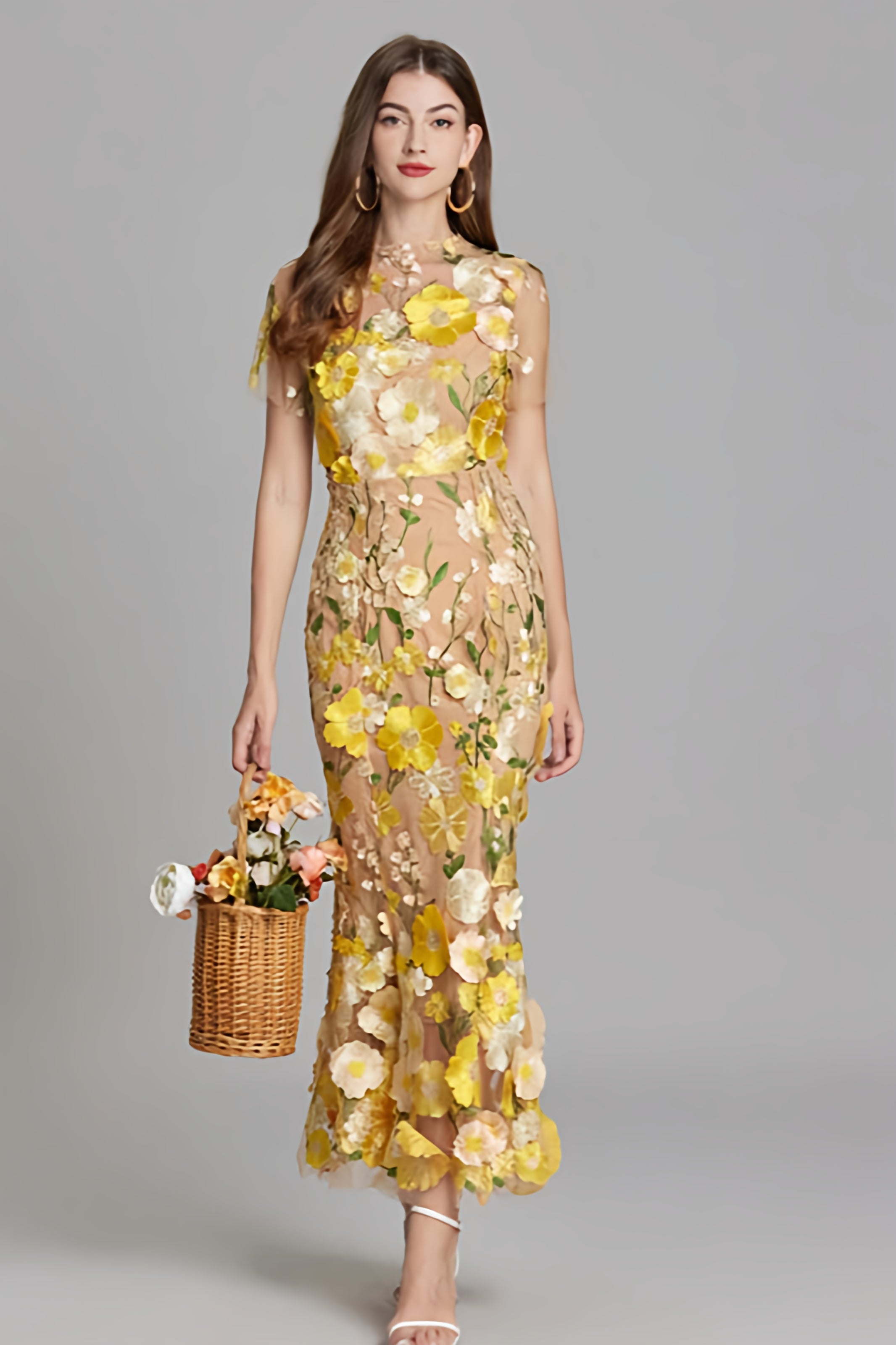 Women’s Summer Floral Party Dress | Sleeveless Maxi