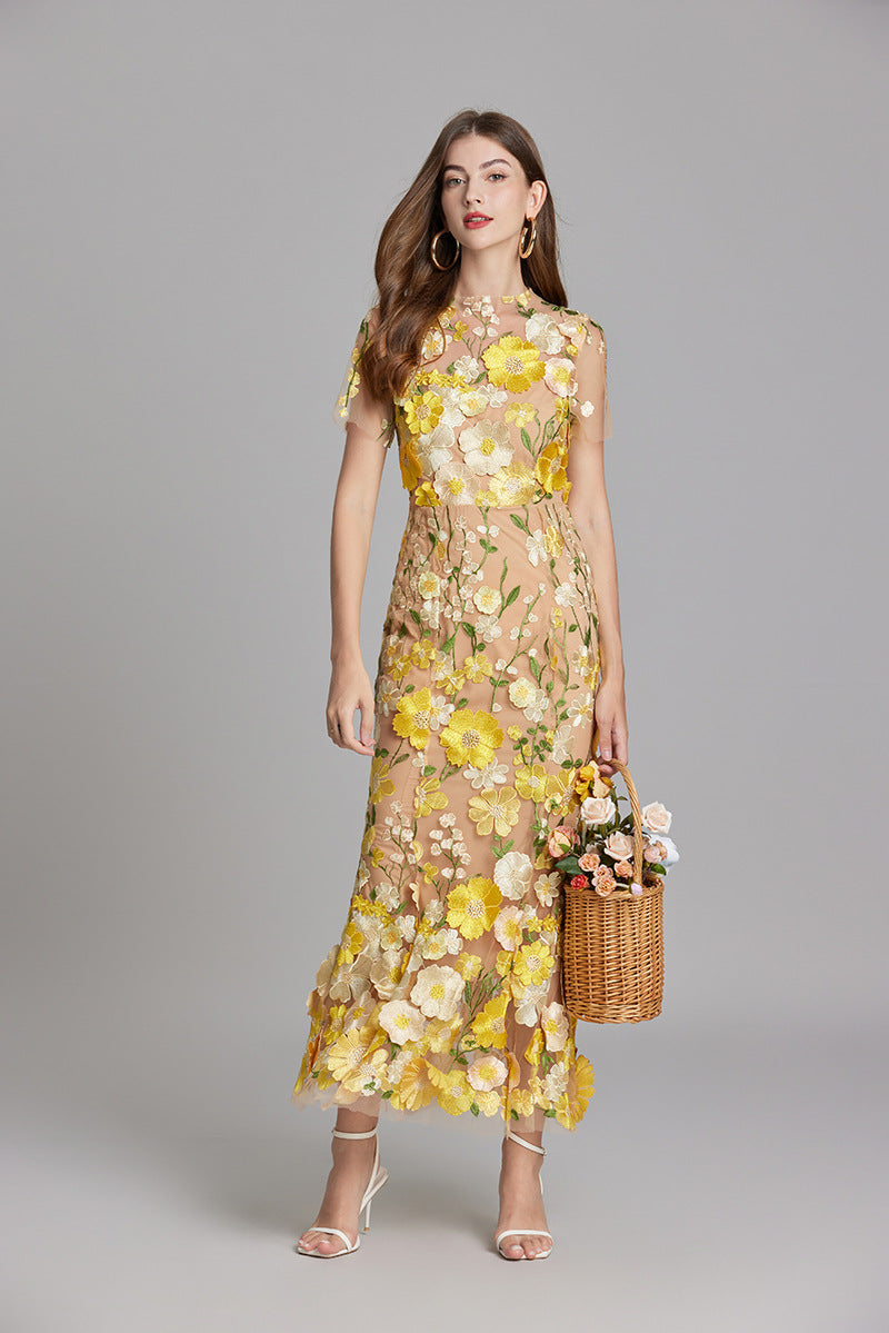 Women’s Summer Floral Party Dress | Sleeveless Maxi