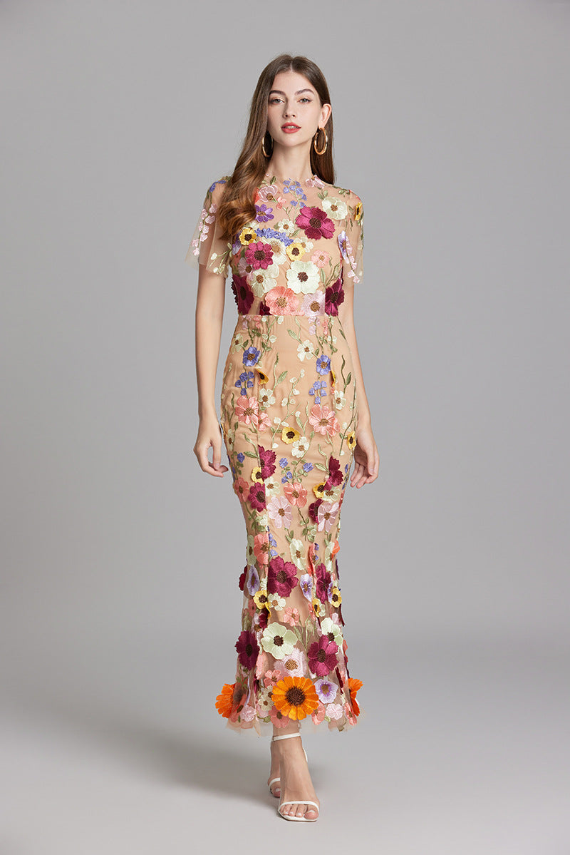 Women’s Summer Floral Party Dress | Sleeveless Maxi