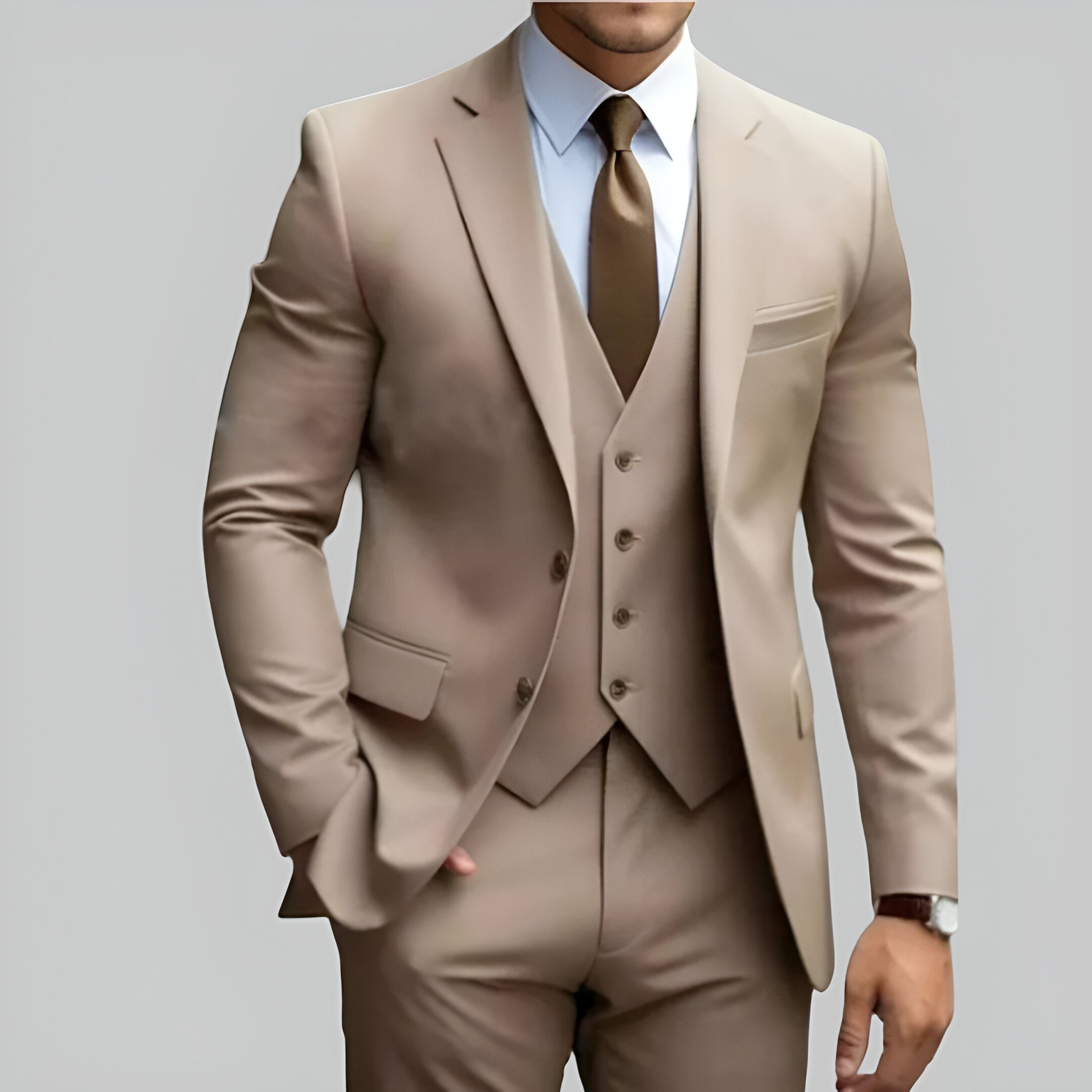 Men’s Slim Fit Wedding Suit | Formal Three Piece Set