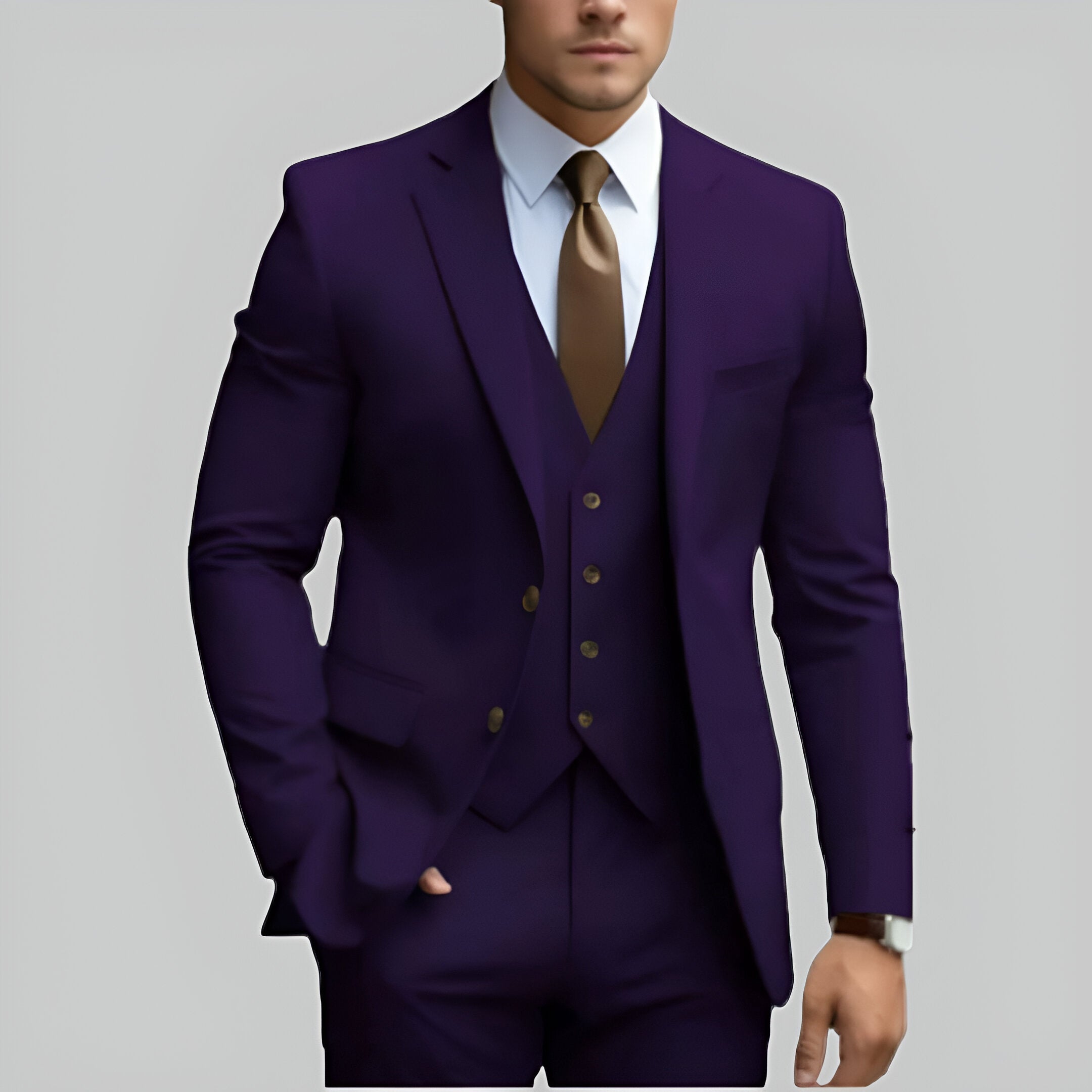 Men’s Slim Fit Wedding Suit | Formal Three Piece Set