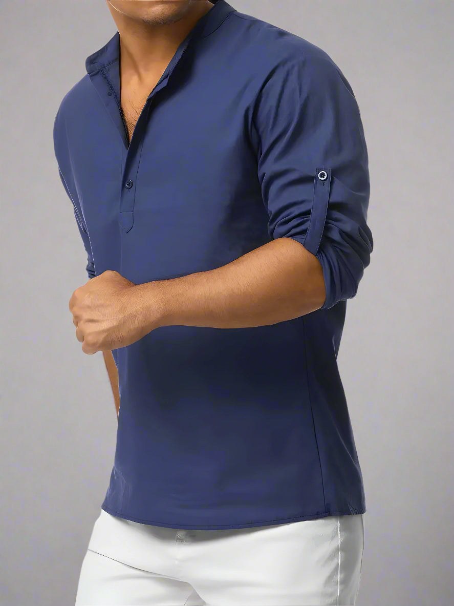 Men's Oversized Linen Shirt | Lightweight Long Sleeve