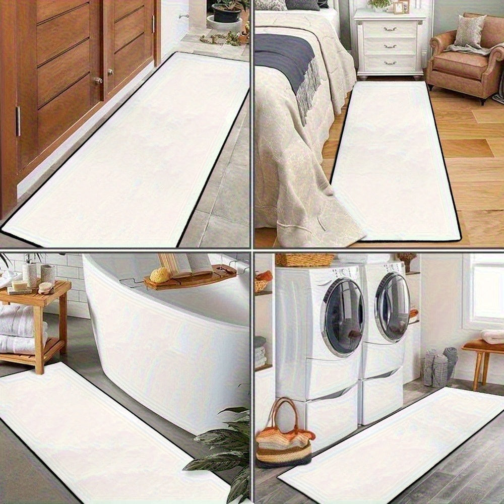 Christmas Rug Red Washable Polyester Runner Hallway Floor