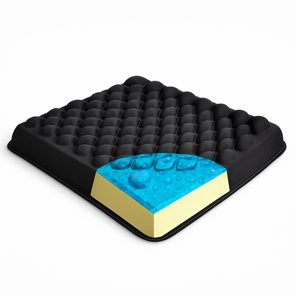 Seat Cushion Car Truck Drivers Gel Memory Foam