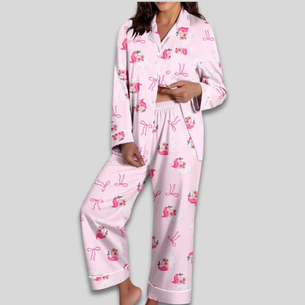Women's Christmas Pajama Set Soft Two-Piece Loungewear