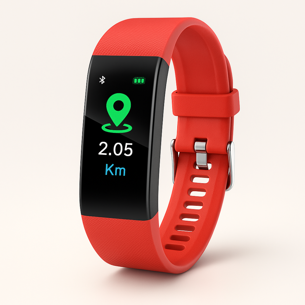 Smartwatch Seniors Heart Rate Monitor Waterproof Silicone