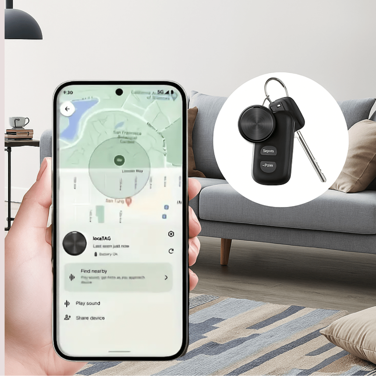 GPS Tracker Key Wallet Bag Car Smart Bluetooth Finder