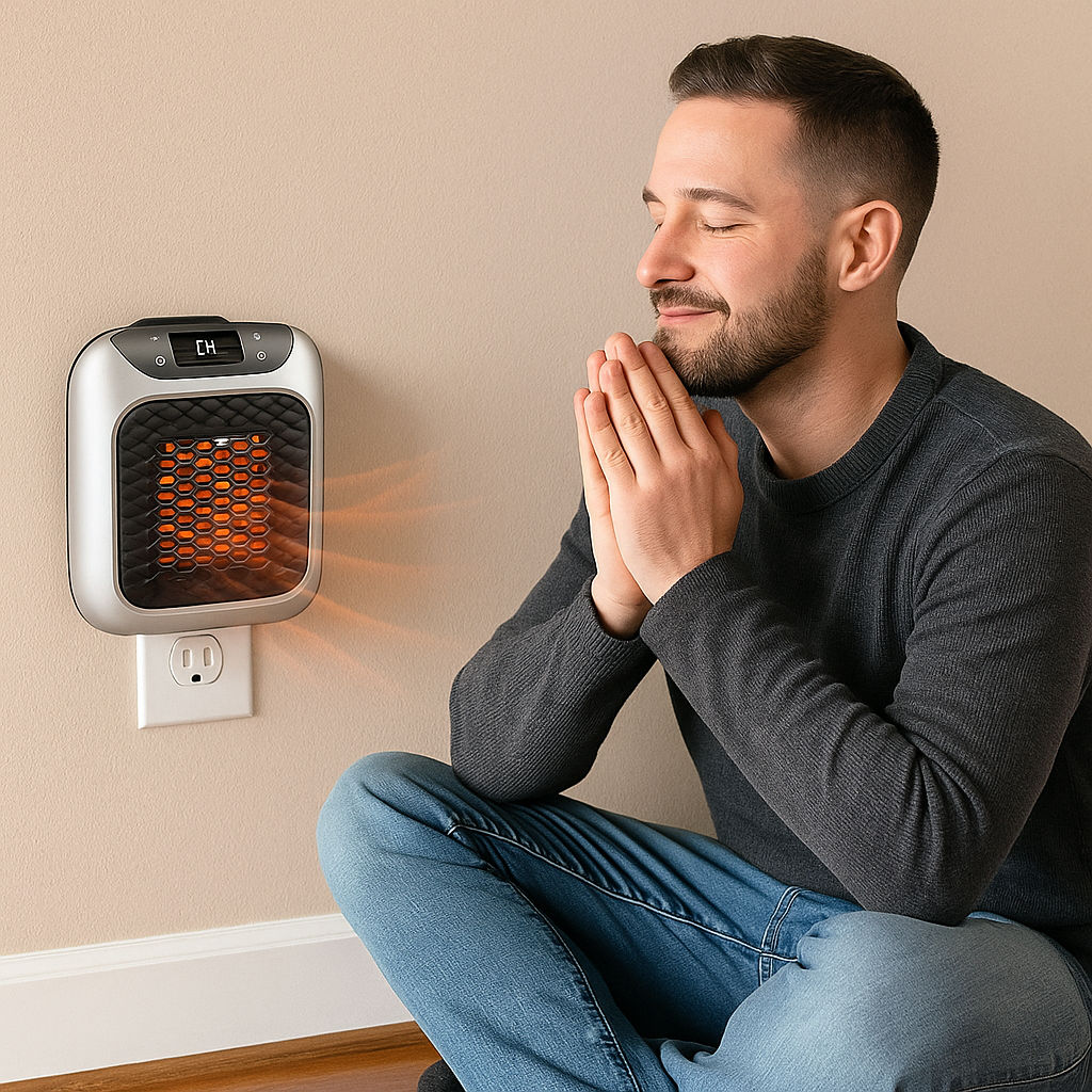 Electric Space Heater Portable Quick Heat Compact Energy Efficient