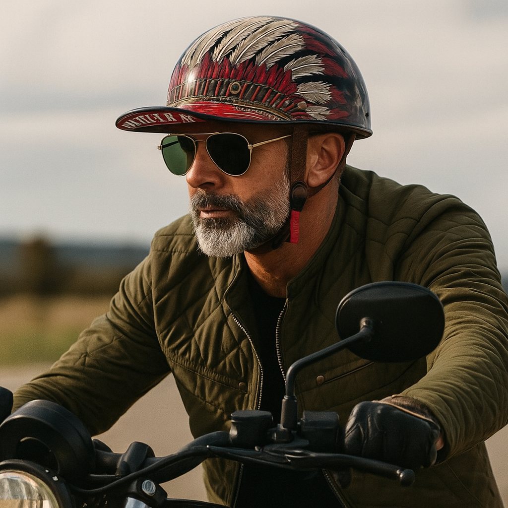 Motorcycle Helmet Half Face Baseball Cap Style ABS Shell