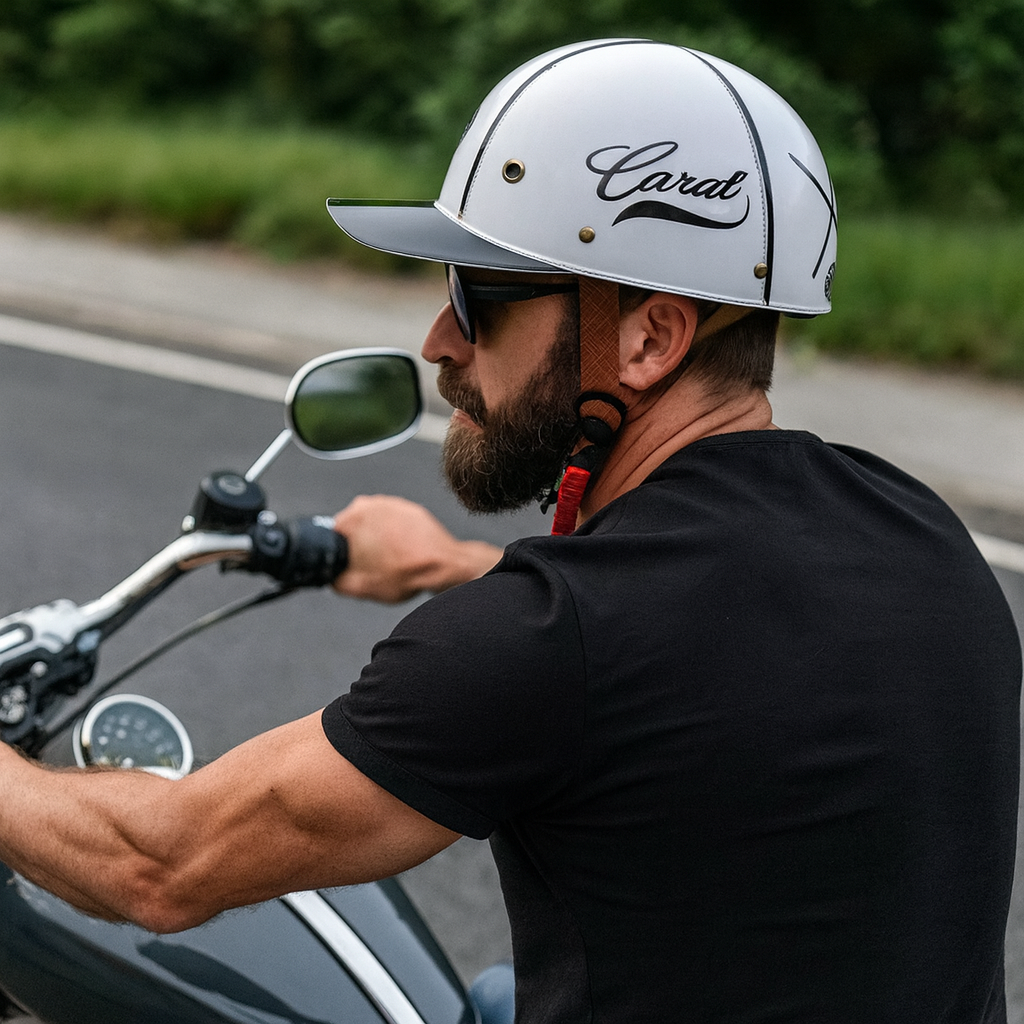 Motorcycle Helmet Half Face Baseball Cap Style ABS Shell