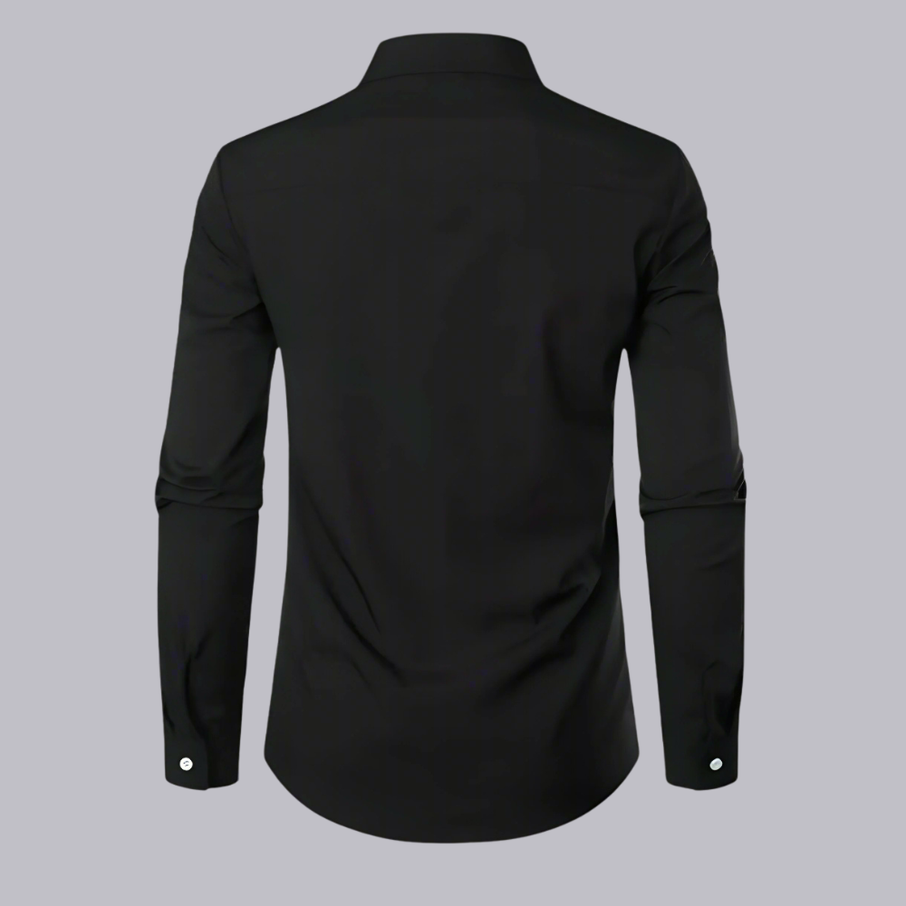 Men's Slim Fit Long Sleeve Shirt | Casual Button Up Dresswear