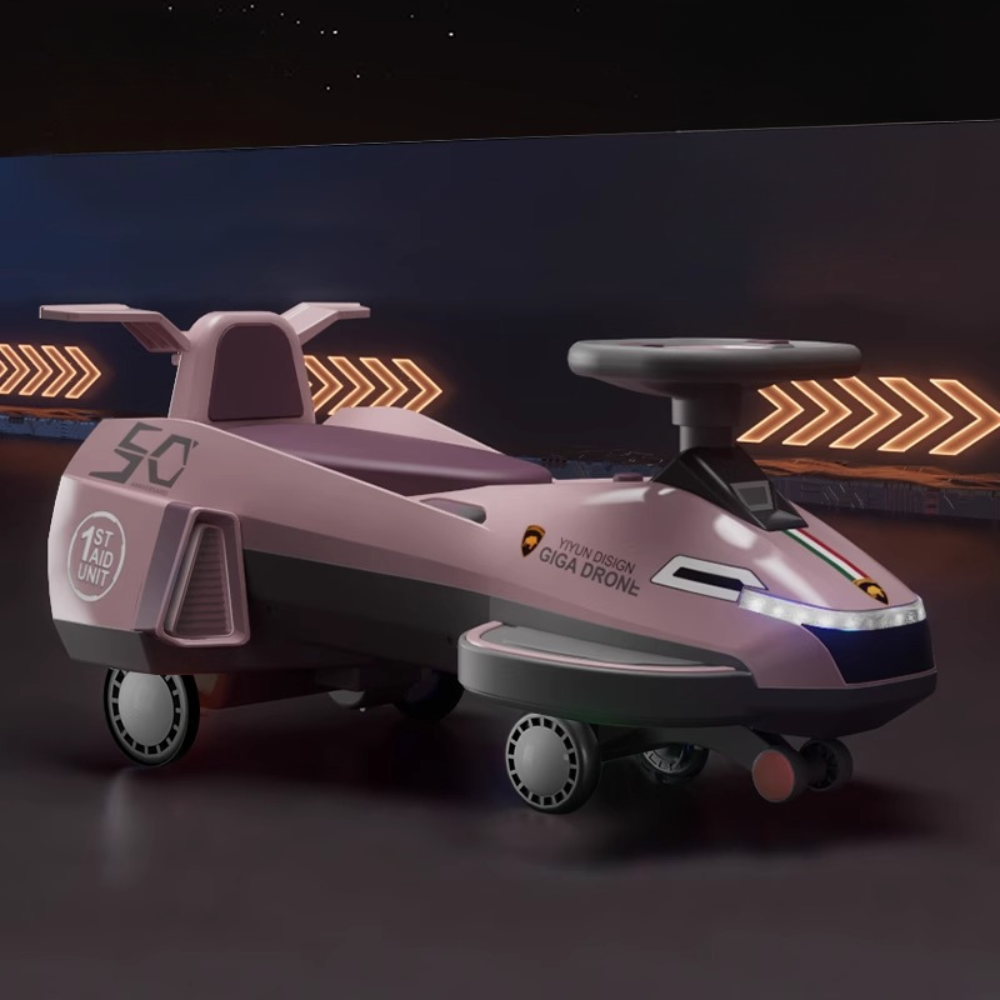 Christmas Gifts Kids Electric Car 12V Ride-On Wiggle Swing Vehicle