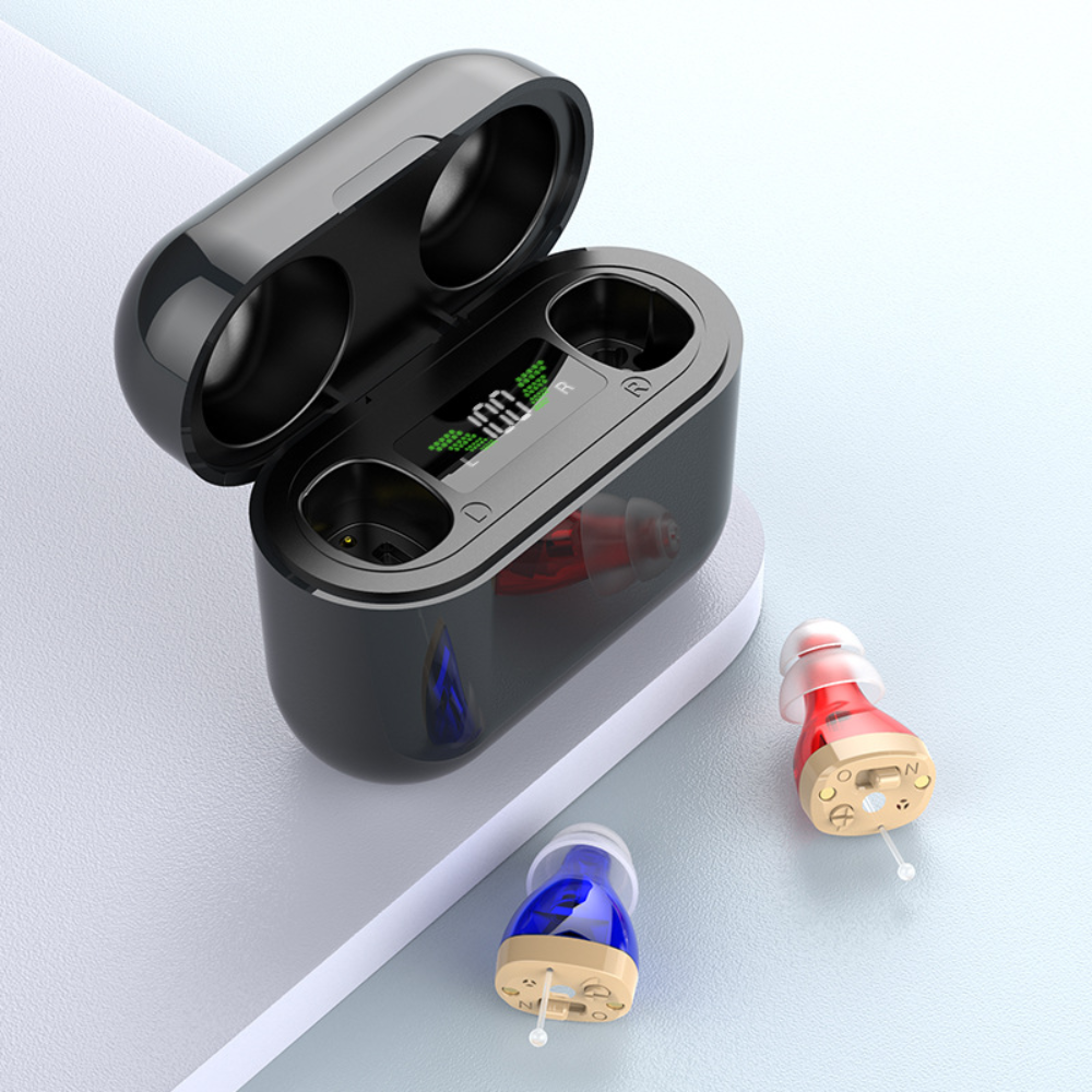 Invisible Rechargeable Digital Sound Amplifier Hearing Aids