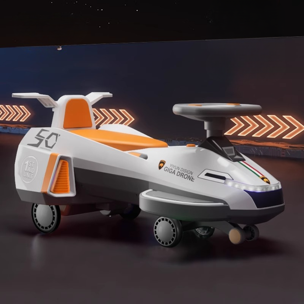 Christmas Gifts Kids Electric Car 12V Ride-On Wiggle Swing Vehicle