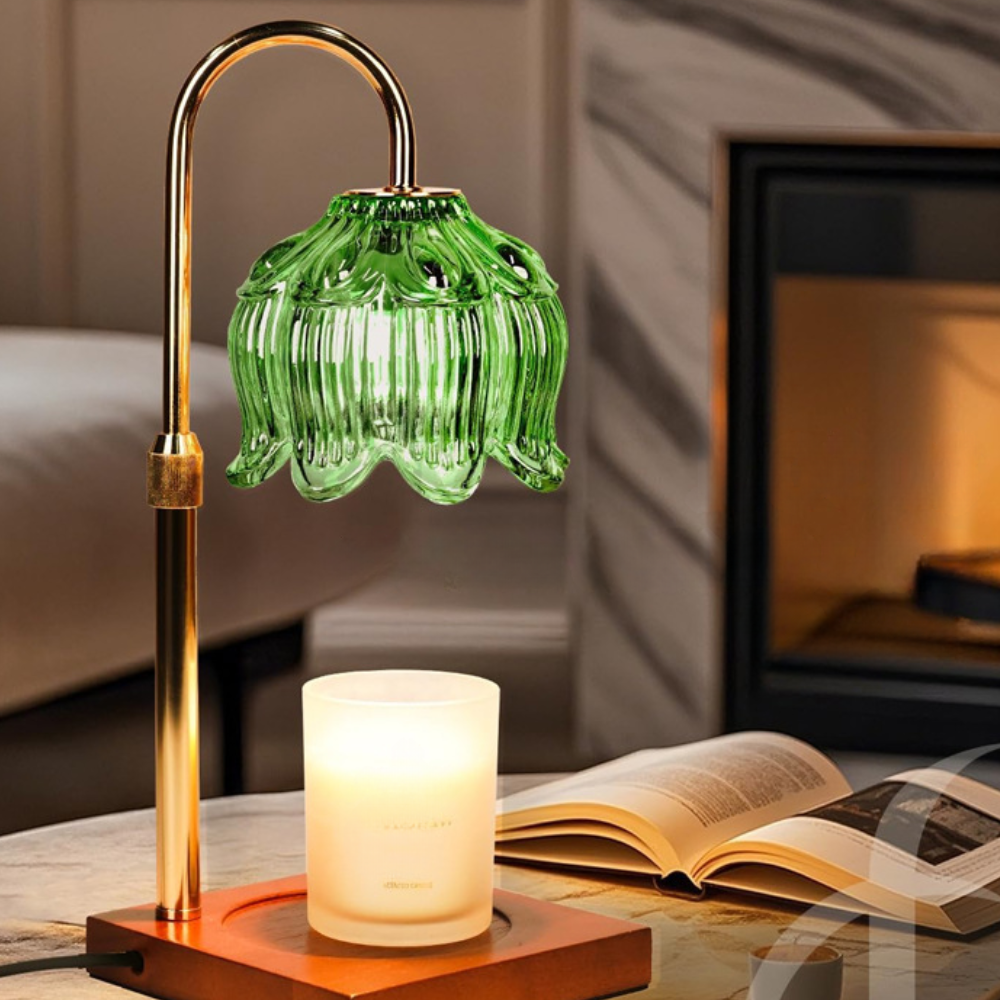 Glass Candle Warmer Gift Lamp Electric Wax Melt Home Decor