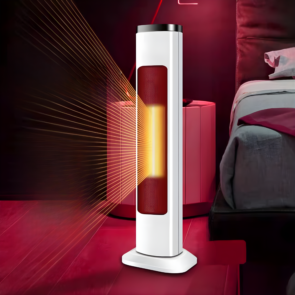 Electric Space Heater Tower Design Forced Air Heating Safety Features