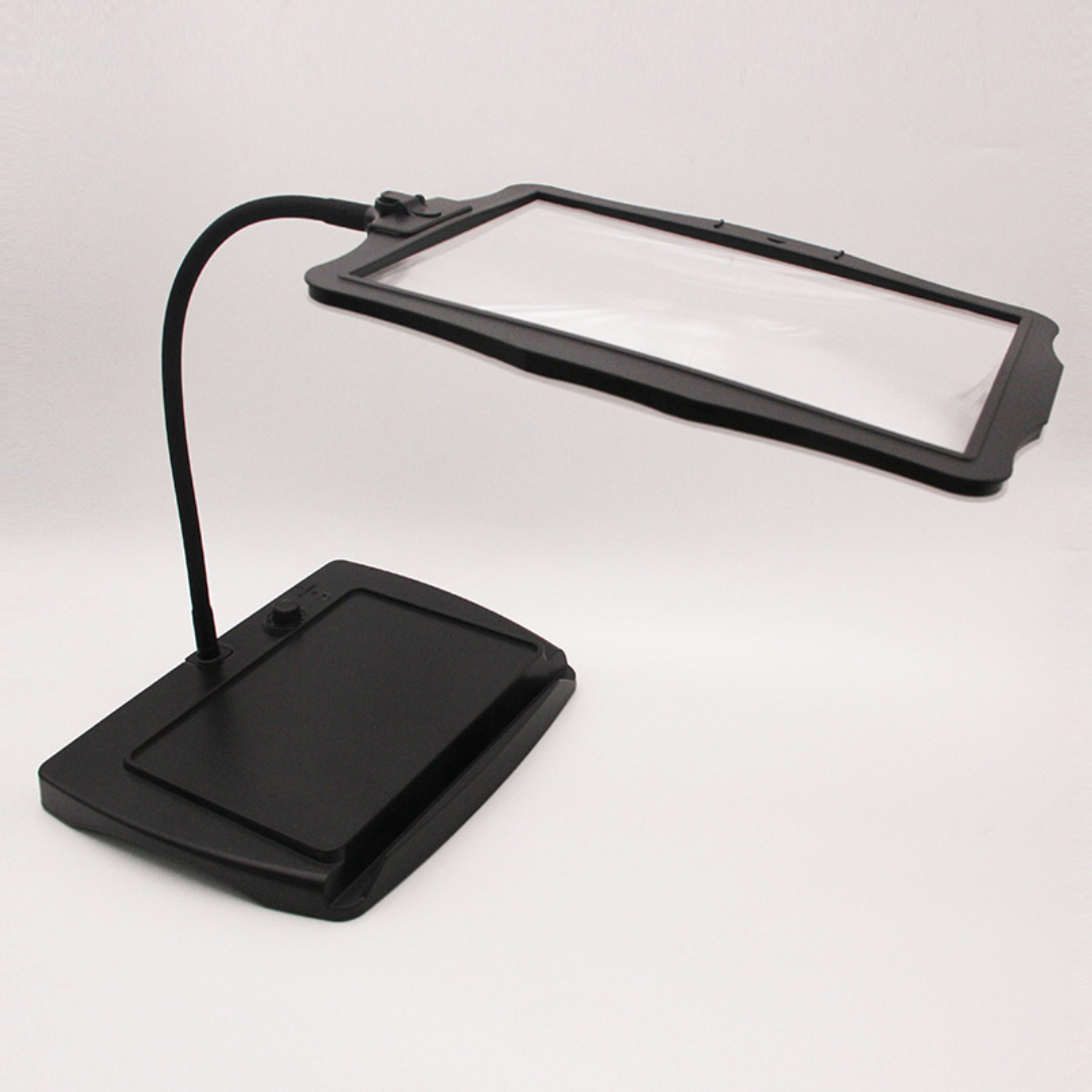 Floor Lamp with Magnifying Glass LED Light for Reading and Crafts