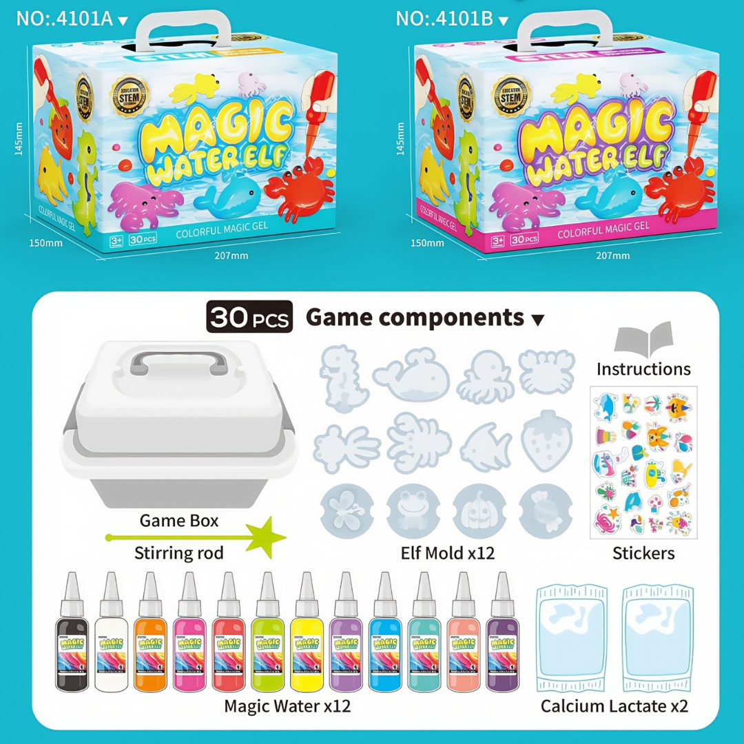 Christmas Gifts Sensory Toy Set Kids Water Beads Learning Kit