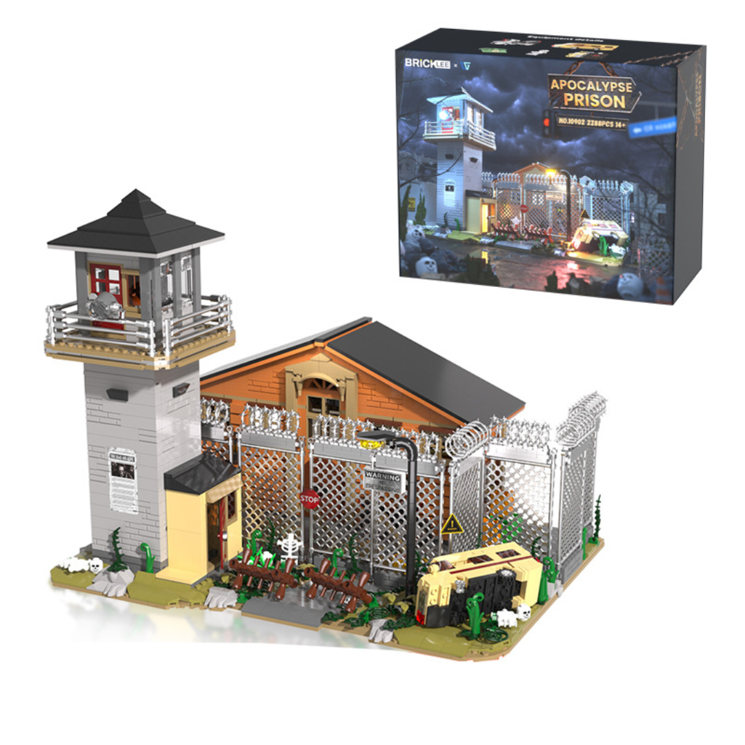 Building Blocks Holiday House Gift Set Light Festive Village Toy