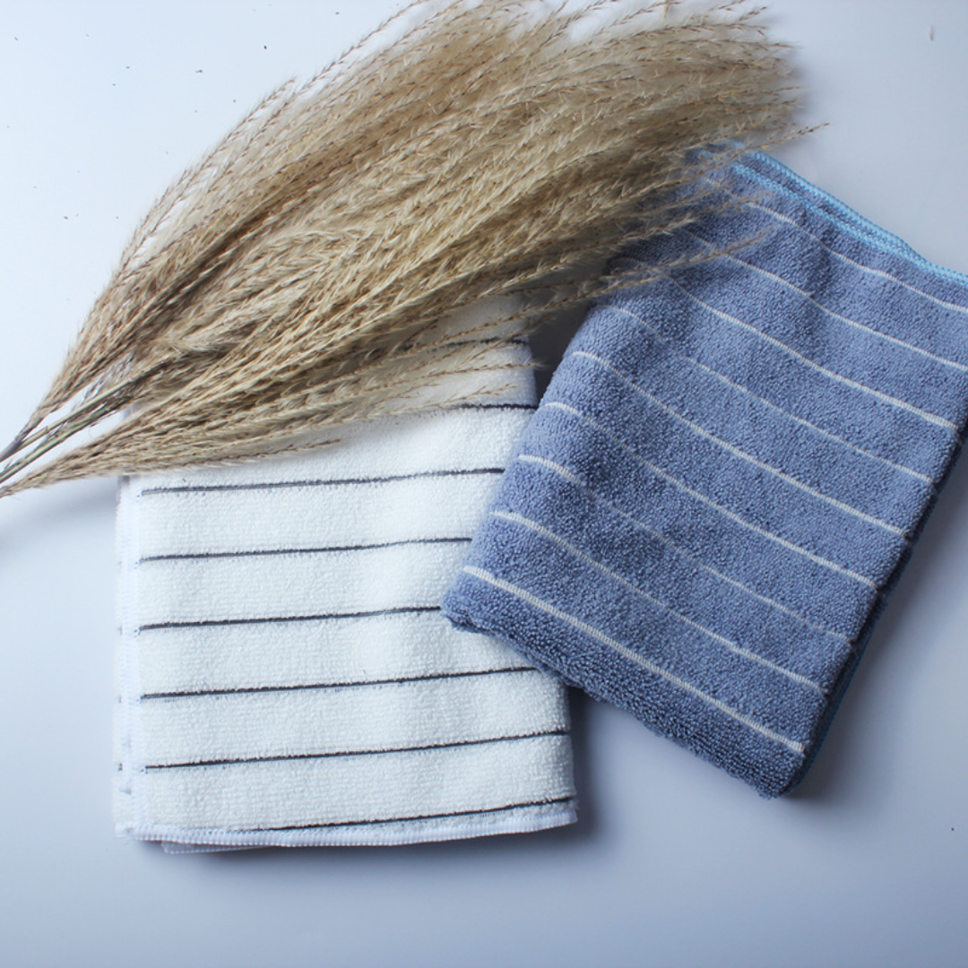 Kitchen Towels Absorbent Cotton Dish Cloths Soft Cleaning Set