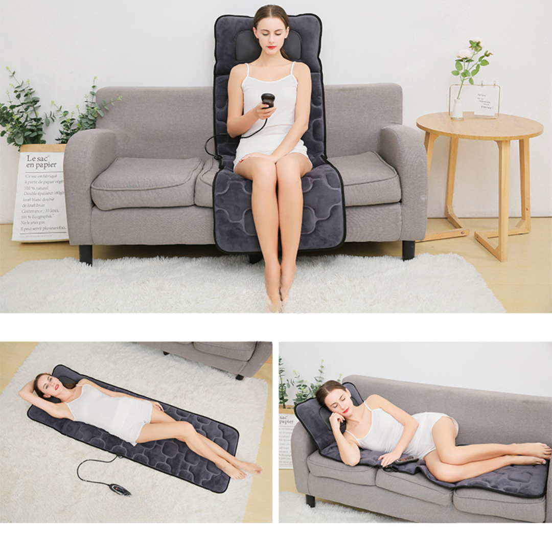 Massaging Heating Pad Full Body Vibration Mat for Relaxation Therapy