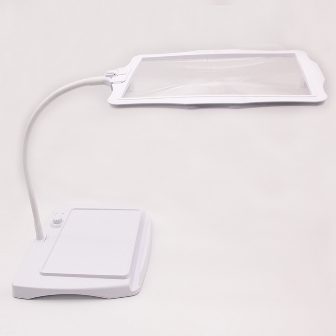 Floor Lamp with Magnifying Glass LED Light for Reading and Crafts