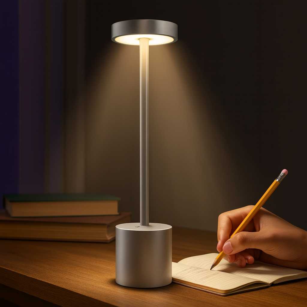 Modern LED Table Lamp Cordless Rechargeable Touch Dimmable Light