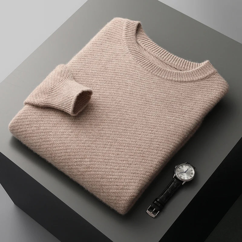 Men's Knit Cashmere Sweater | Warm Turtleneck Jumper