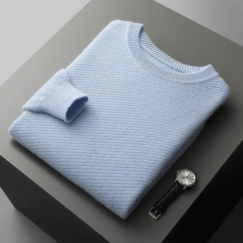 Men's Knit Cashmere Sweater | Warm Turtleneck Jumper