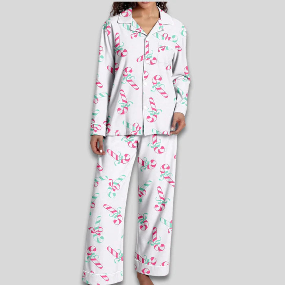 Women's Christmas Pajama Set Soft Two-Piece Loungewear