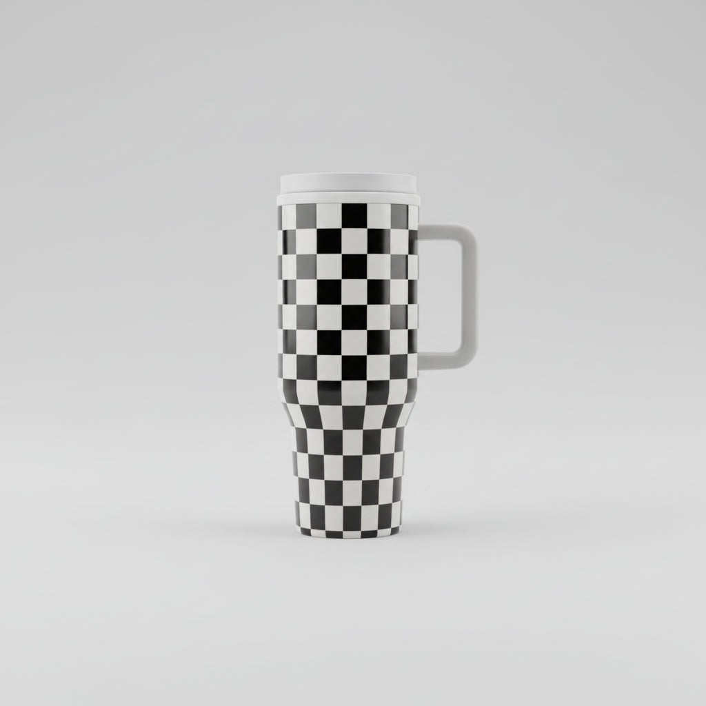 Gift Stainless Steel Travel Mug Reusable Fruit Pattern Coffee Cup