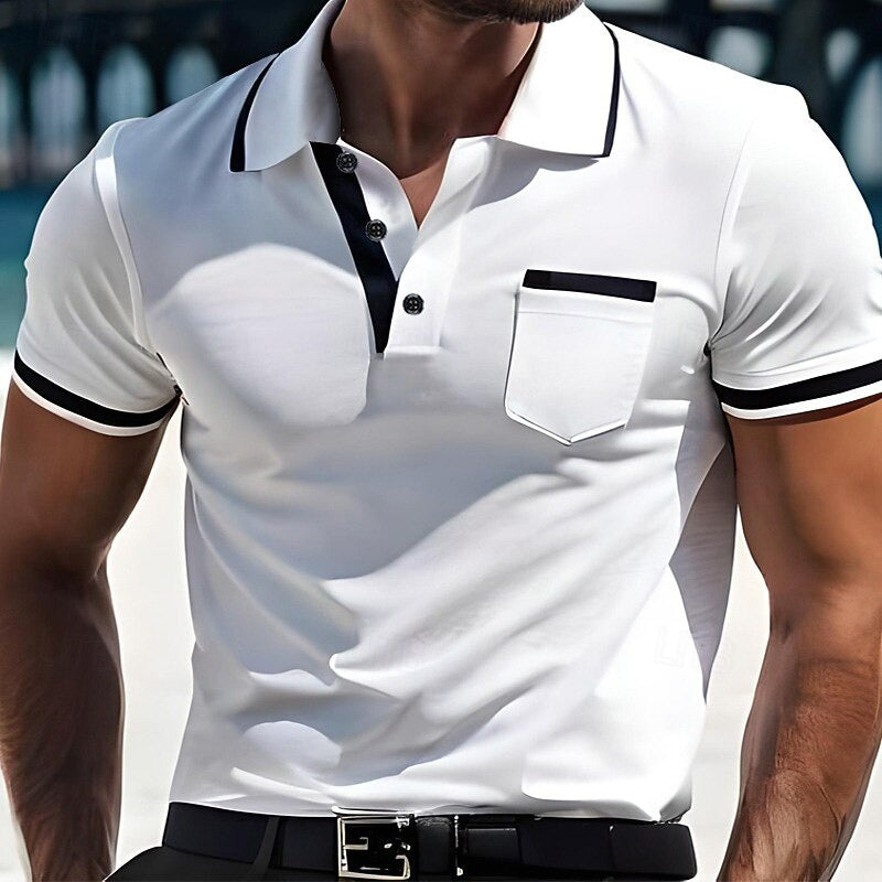 Men’s Slim Fit Polo Shirt | Short Sleeve Casual Top