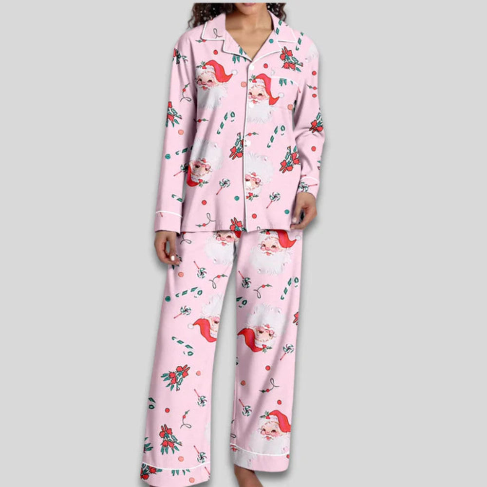 Women's Christmas Pajama Set Soft Two-Piece Loungewear
